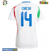 Italien Federico Chiesa #14 Auswärtstrikot Frauen EM 2024 Kurzarm